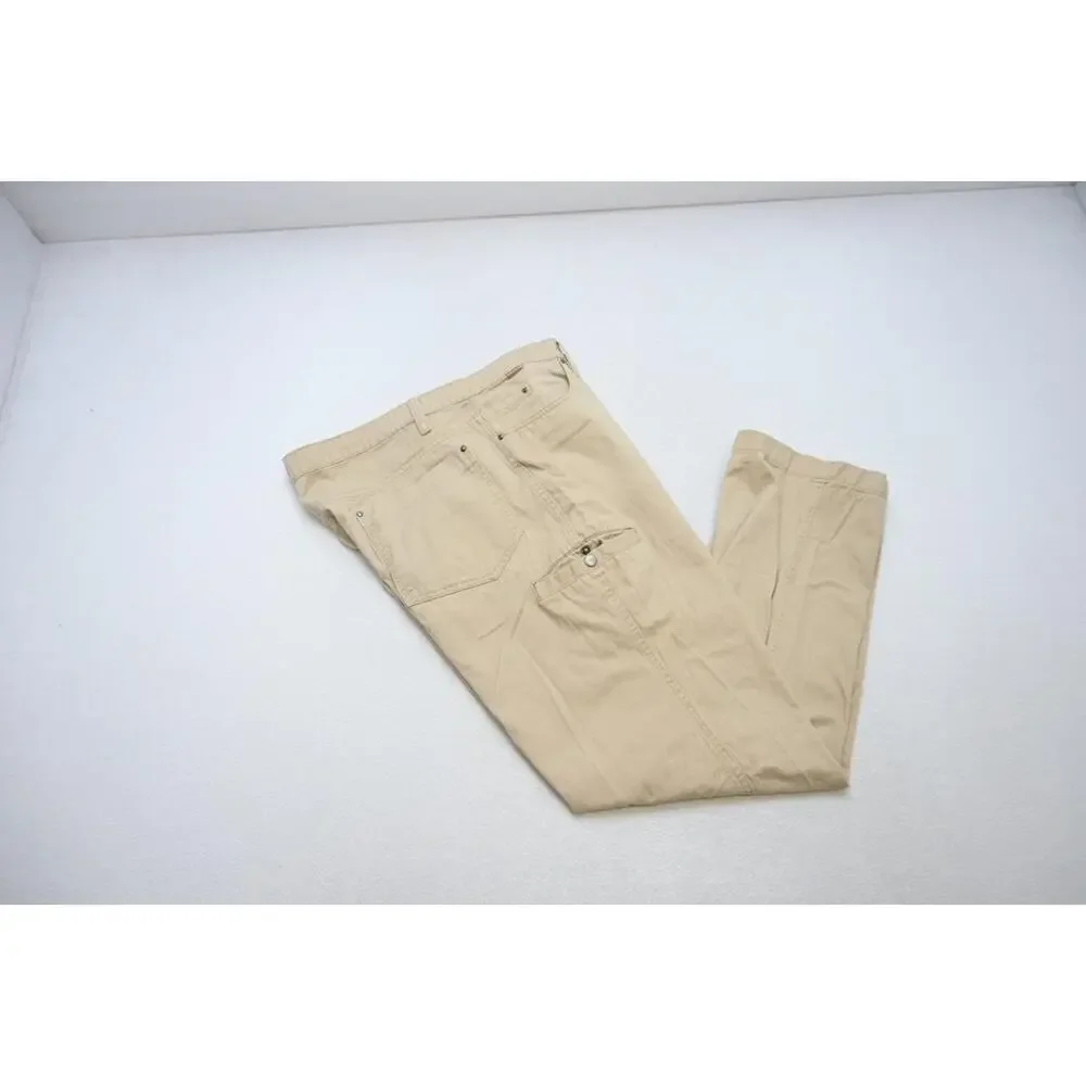 Merrell Carpenter Denim Work Pants Rugged Hiking‎ Camp Beige Mens Sz 40 x 32